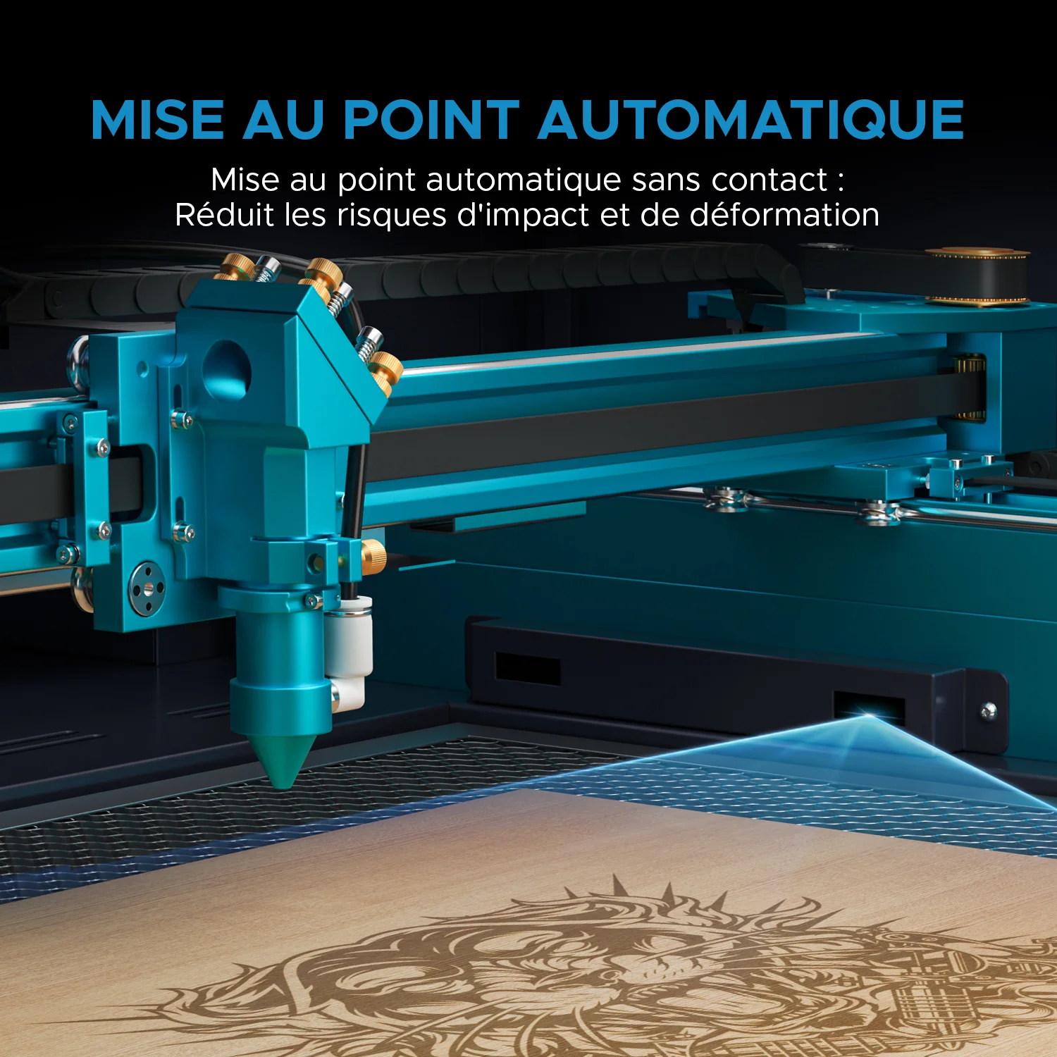 60W Graveur et découpeur laser CO2 avec 700X500mm Zone de Travail, Autofocus |  Pronto-35S - Image 10