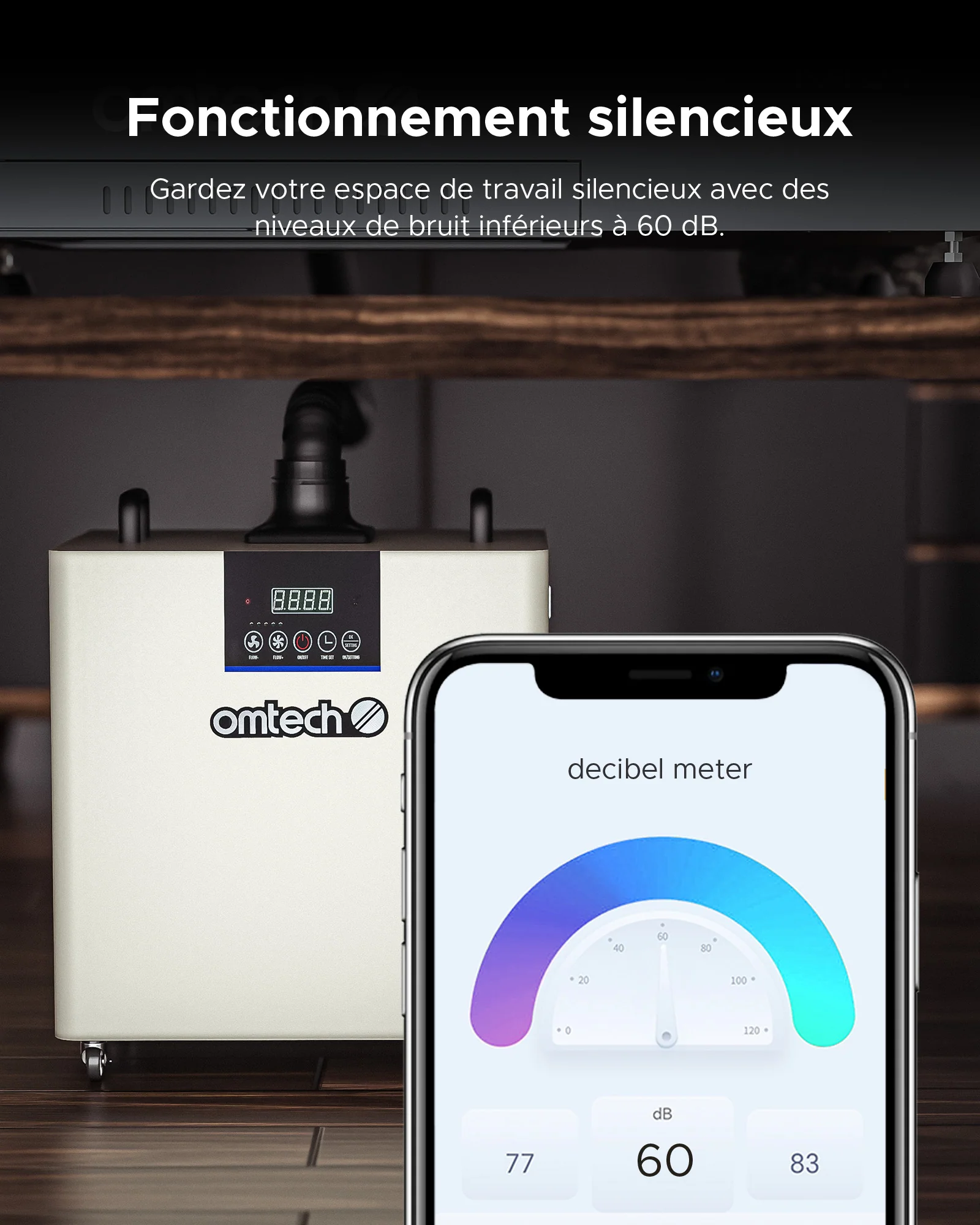 Extracteur de fumée 300W avec filtre 4 couches pour découpeuse laser | LSP-300 - Image 7