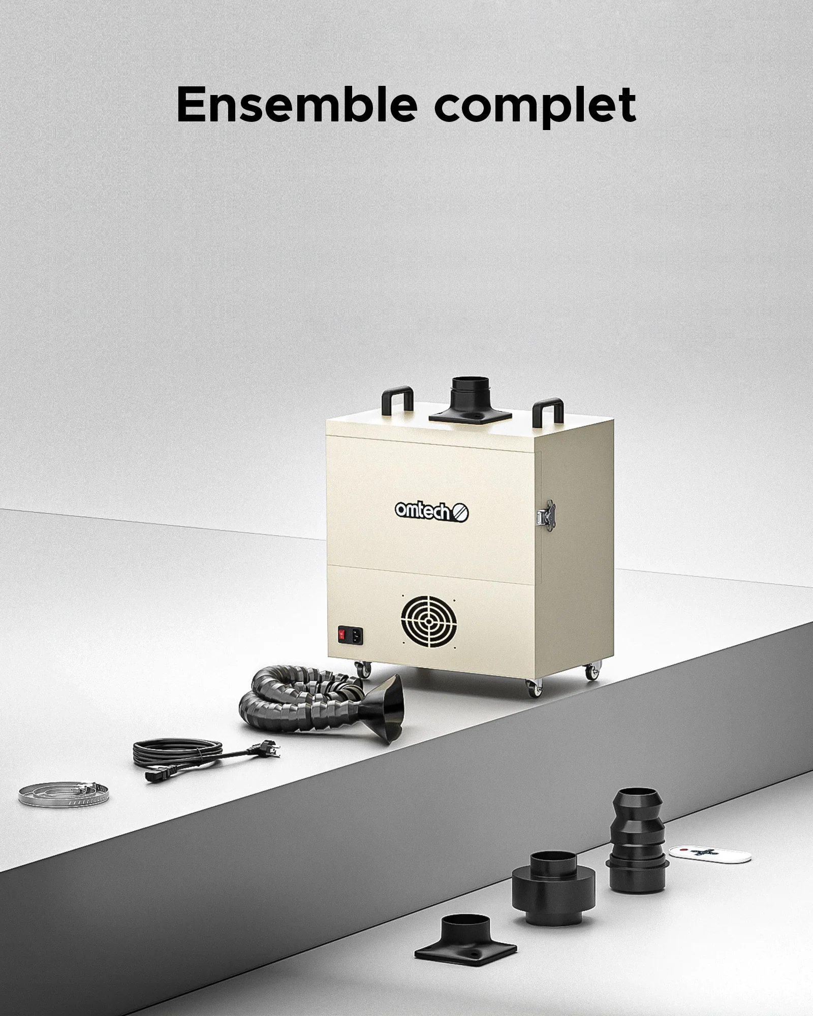 Extracteur de fumée 300W avec filtre 4 couches pour découpeuse laser | LSP-300 - Image 9