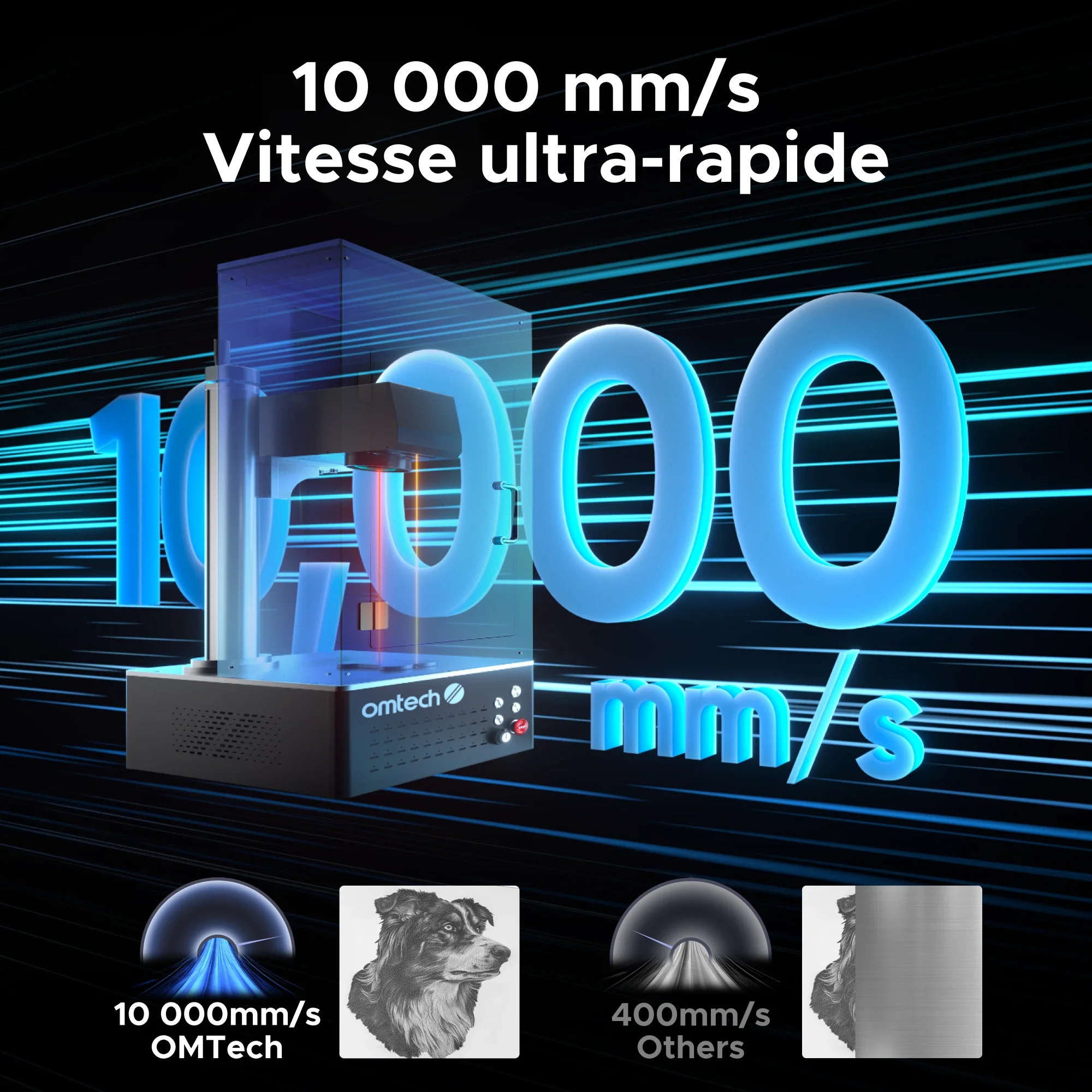 Machine de marquage laser à fibre MOPA JPT 20W avec autofocus | M20C - Image 5