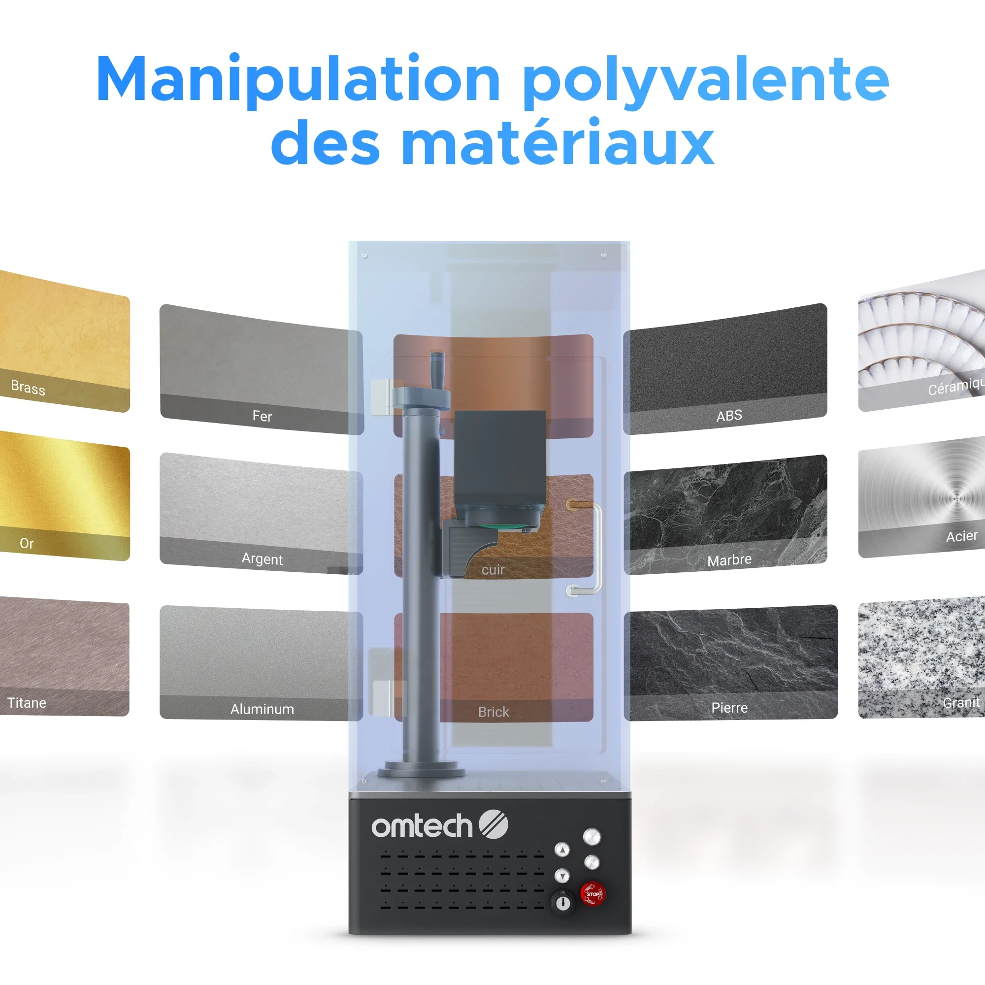 Machine de marquage laser à fibre MOPA JPT 20W avec autofocus | M20C - Image 8