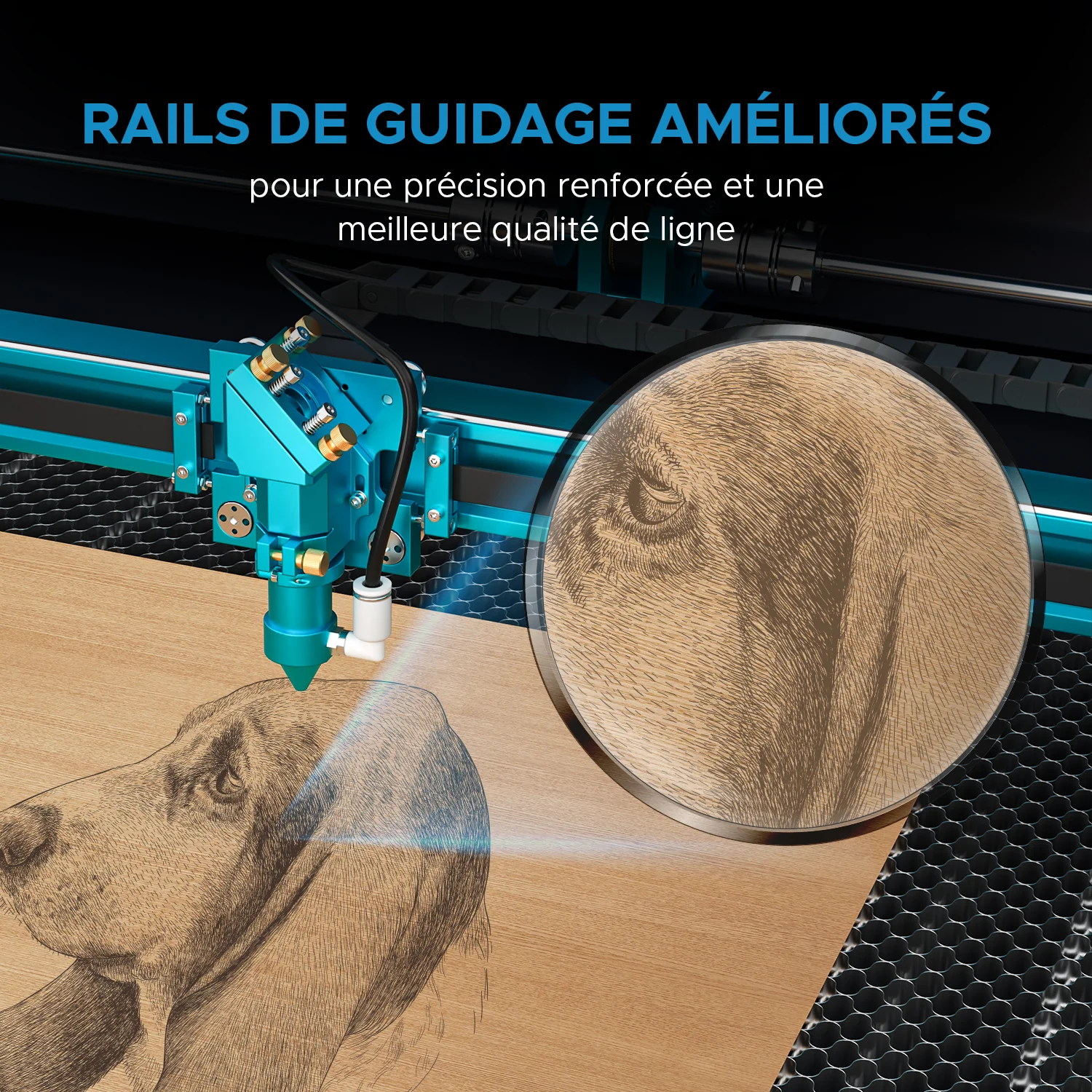 90W Graveur et découpeur laser CO2 avec 600x900mm Zone de Travail, Autofocus |  Pronto-40 - Image 12