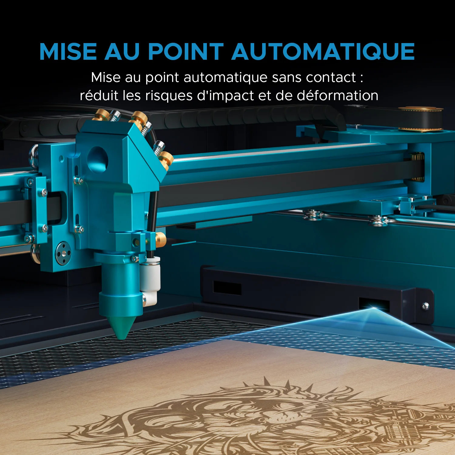 90W Graveur et découpeur laser CO2 avec 600x900mm Zone de Travail, Autofocus |  Pronto-40 - Image 15