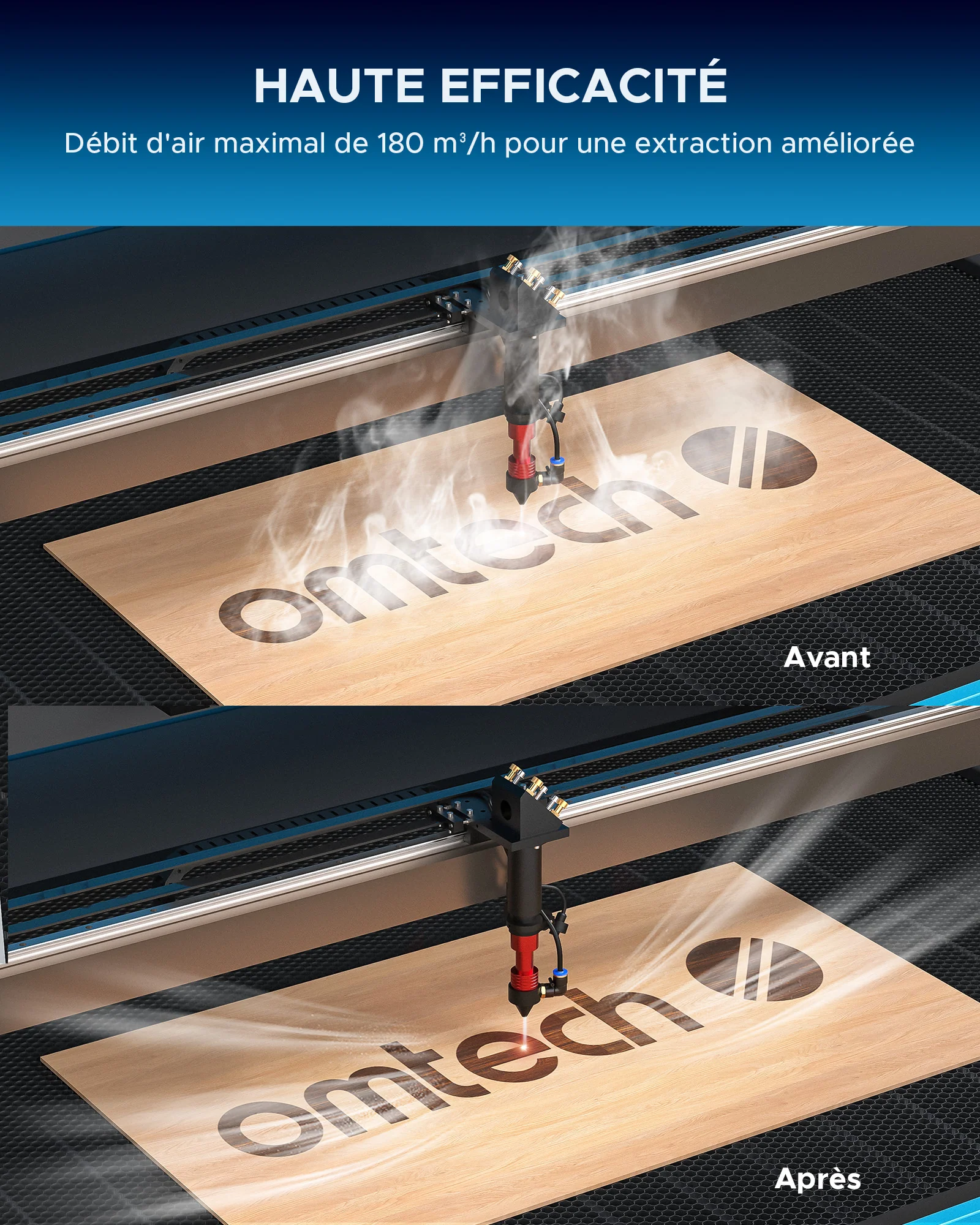 Extracteur de Fumée avec Filtre à 3 Couches et une Hotte d'Aspiration | LSP-0180 - Image 4