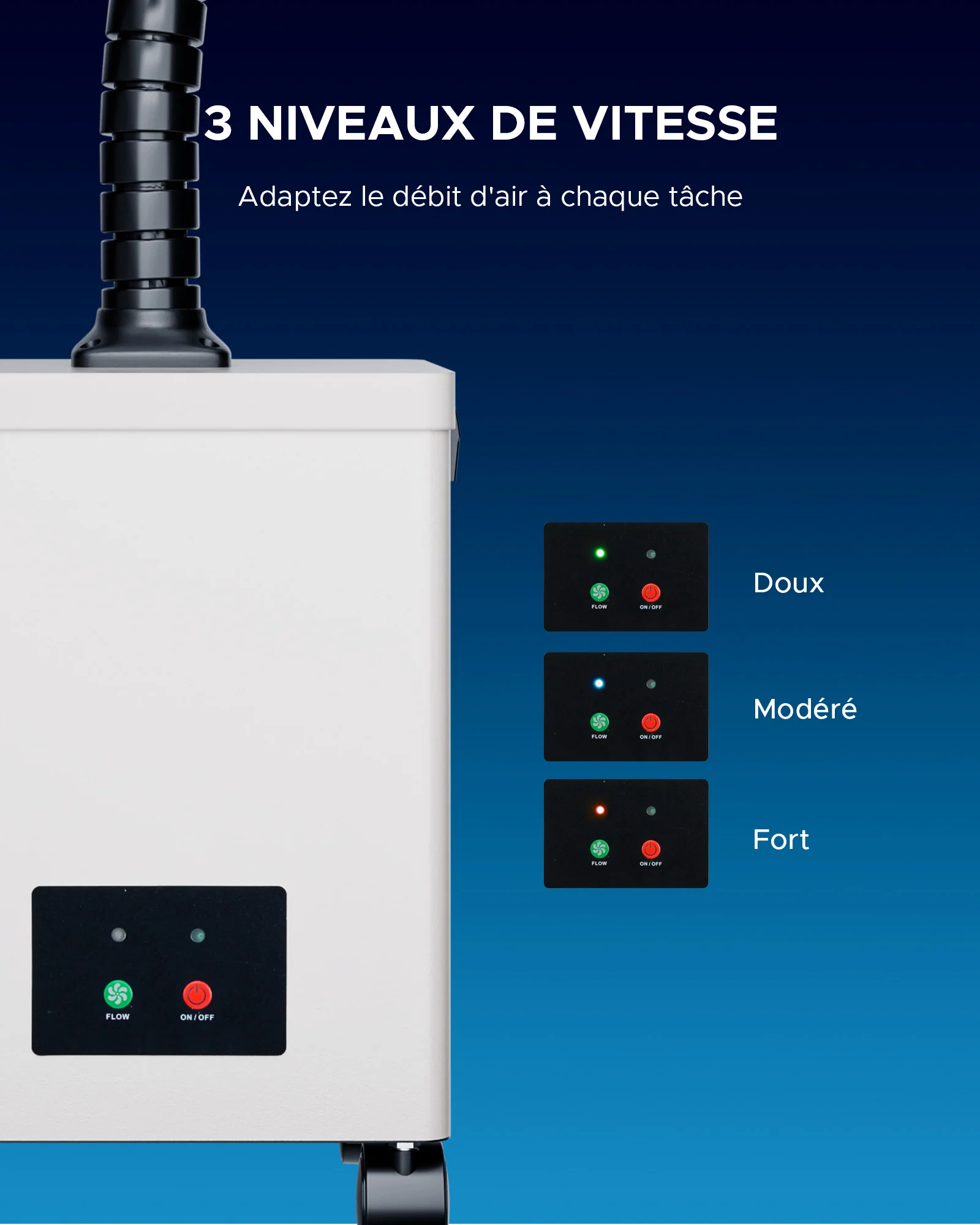 Extracteur de Fumée avec Filtre à 3 Couches et une Hotte d'Aspiration | LSP-0180 - Image 5