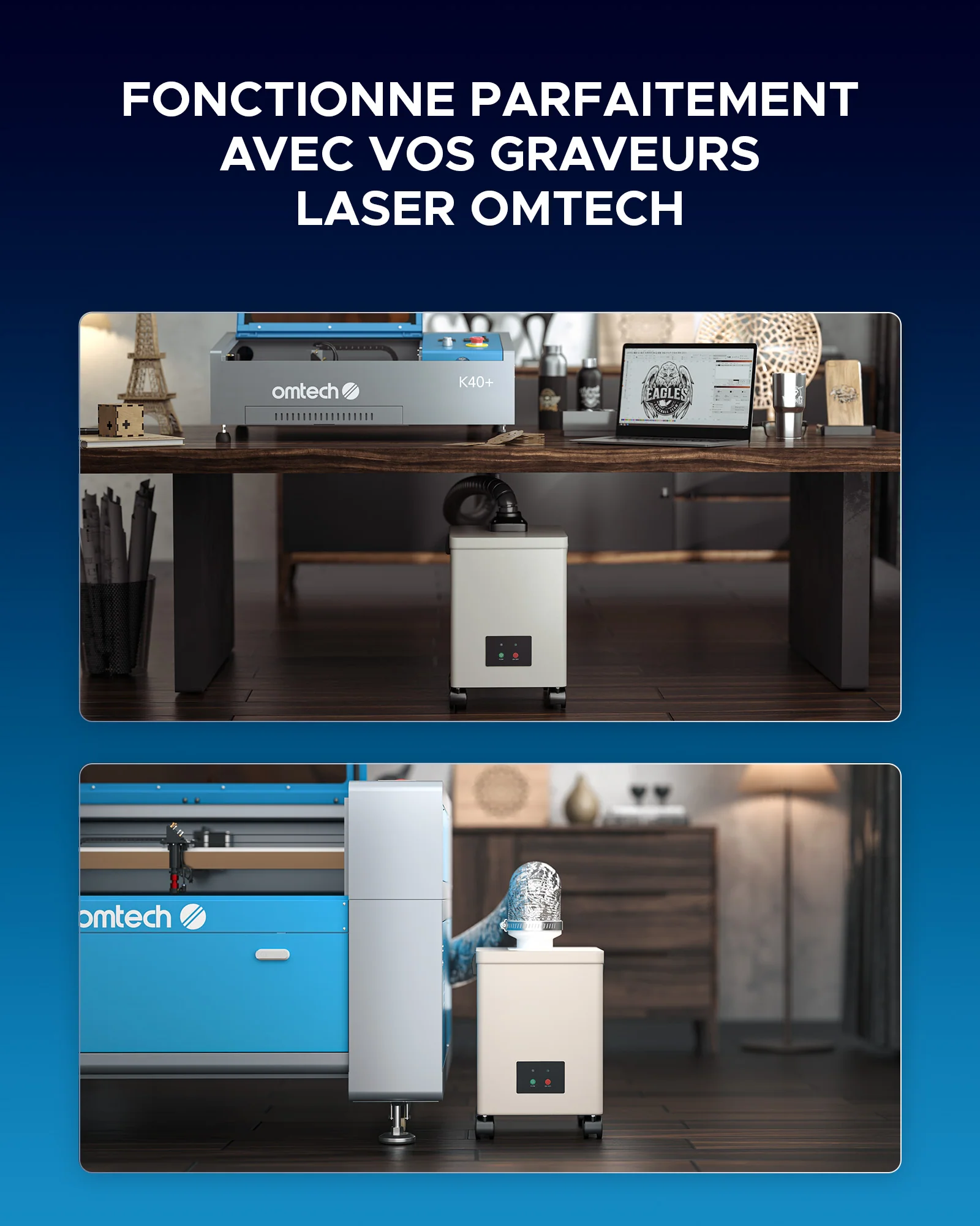 Extracteur de Fumée avec Filtre à 3 Couches et une Hotte d'Aspiration | LSP-0180 - Image 6