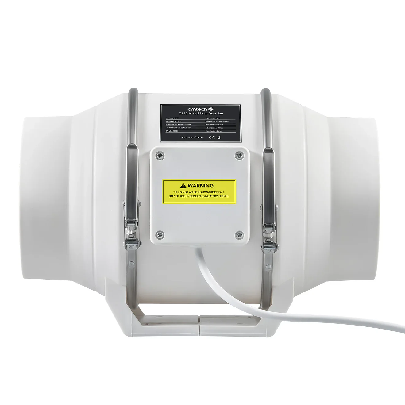 Ventilateur d'extraction industriel et ventilateur de conduit pour découpeur laser | LAP-0400 - Image 3